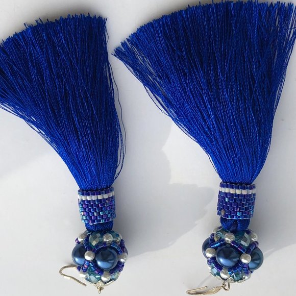 HENDMADE earrings long several colors - Picture 15 of 15